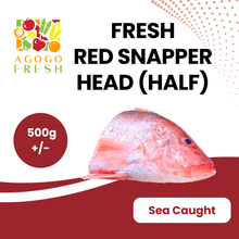 将图片加载到图库查看器,Fresh Red Snapper Head - Half  (500g+/-)