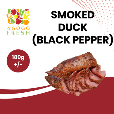 Frozen Black Pepper Smoked Duck (180g+/-)