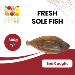 Fresh Sole Fish (800g+/-)