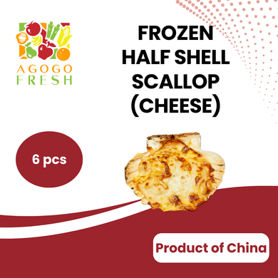 Frozen Half Shell Scallop with Cheese (6pcs)