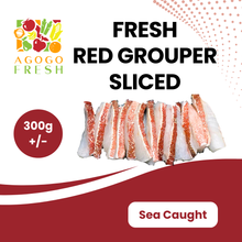 将图片加载到图库查看器，Fresh Red Grouper Slice (300g+/-)