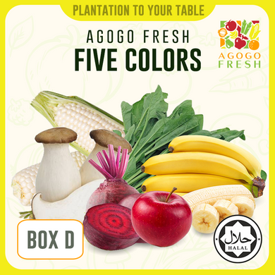 [Veg/Fruits Box] Box D Five Colors
