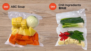 5 Packs Cut Vegetables with Vacuum Packing